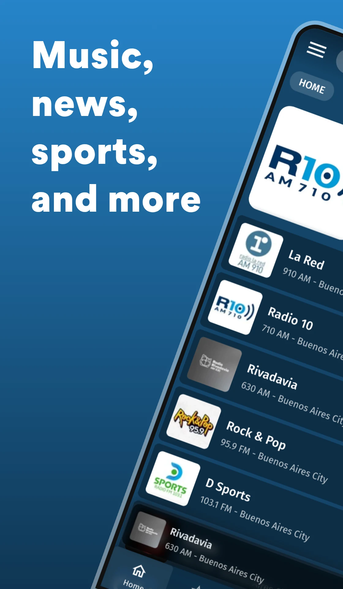 Radio Argentina: FM & AM screenshot